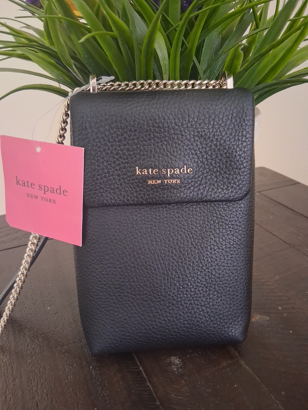 kate spade New York Black Pebbled Leather Crossbody Bag